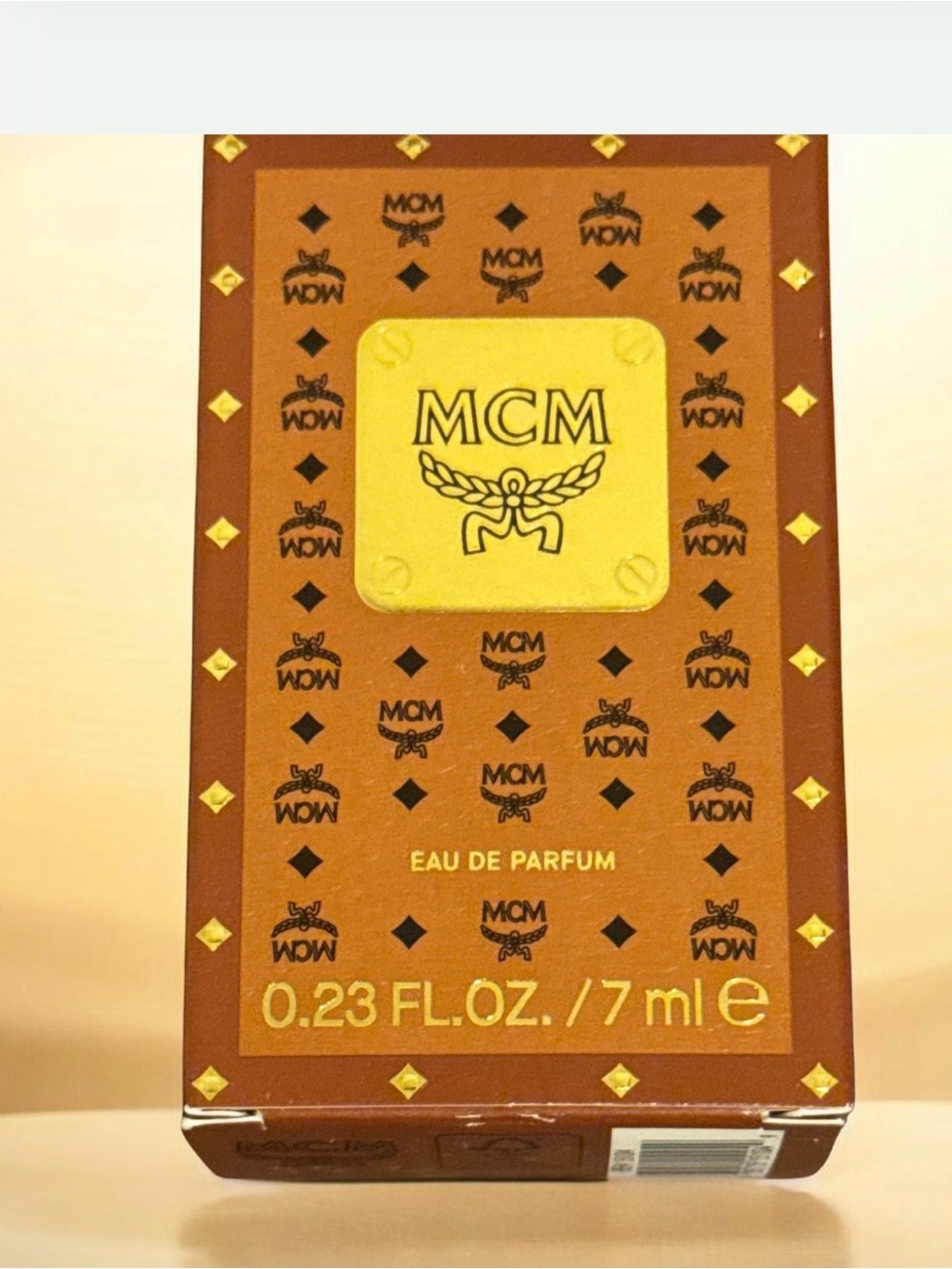 MCM Mini  - Brown & Gold Accent Box
